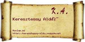 Keresztessy Aldó névjegykártya